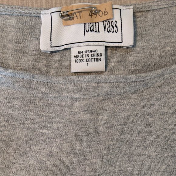 Grey Joan Vass Knit Zip-Pocket Shift Dress 8/10 - Picture 6 of 7